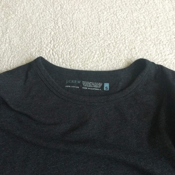 Vintage J. Crew Y2K Long Sleeve Crewneck Tee Gray - Sz Small - Picture 5 of 7